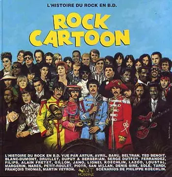 Rock cartoon L'histoire du rock en BD