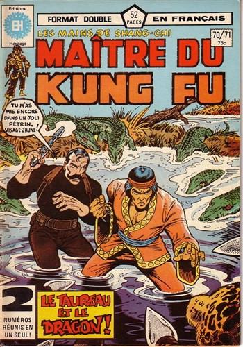 Couverture de l'album Les Mains de Shang-Chi, maître du Kung-Fu N° 70/71 Les guerriers de l'aube dorée (Partie 2)
