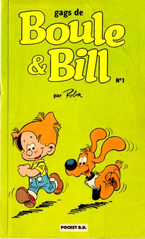Couverture de l'album Boule et Bill Pocket BD N° 1 Gags de Boule & Bill
