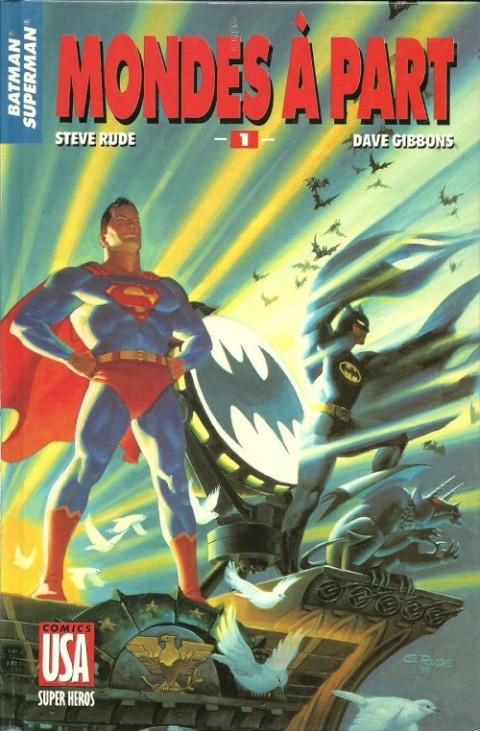 Couverture de l'album Super Héros Tome 44 Batman/Superman 1/3 : Mondes à part