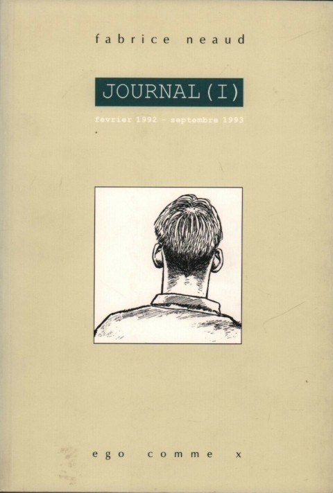 Couverture de l'album Journal (I) Février 1992 - Septembre 1993