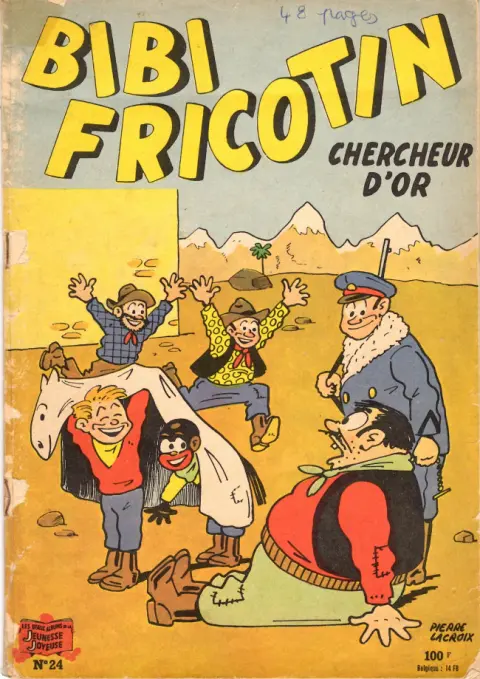 Couverture de l'album Bibi Fricotin 2e Série - Societé Parisienne d'Edition Tome 24 Bibi Fricotin chercheur d'or