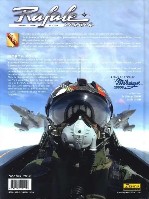 Verso de l'album Rafale leader Tome 3 North pole