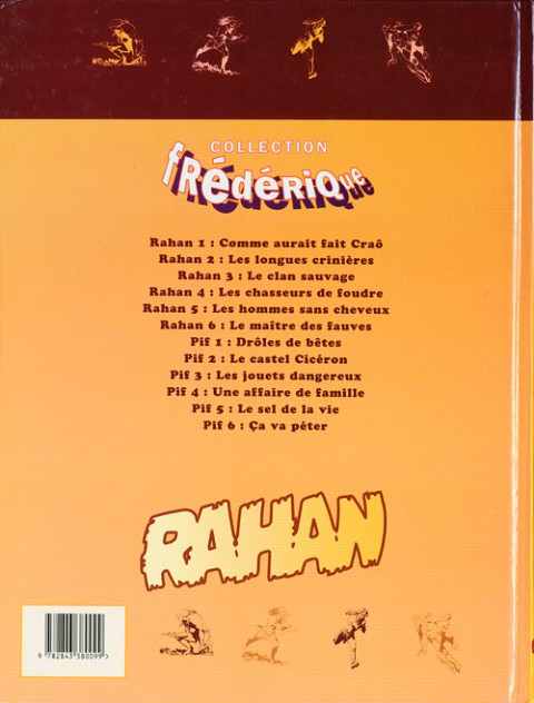 Verso de l'album Rahan Tome 4 Les chasseurs de foudre