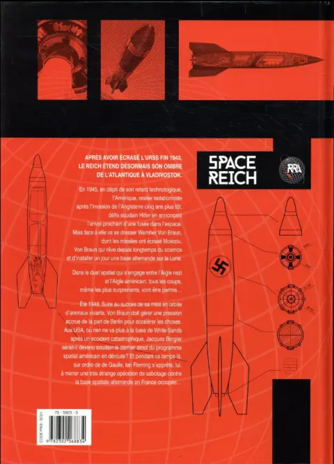 Verso de l'album Space Reich 3 Objectif Von Braun