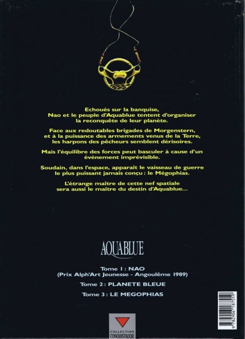 Verso de l'album Aquablue Tome 3 Le Mégophias