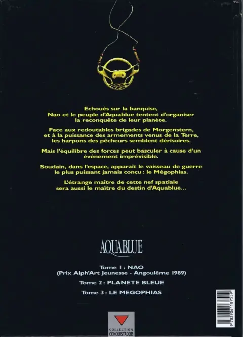 Verso de l'album Aquablue Tome 3 Le Mégophias
