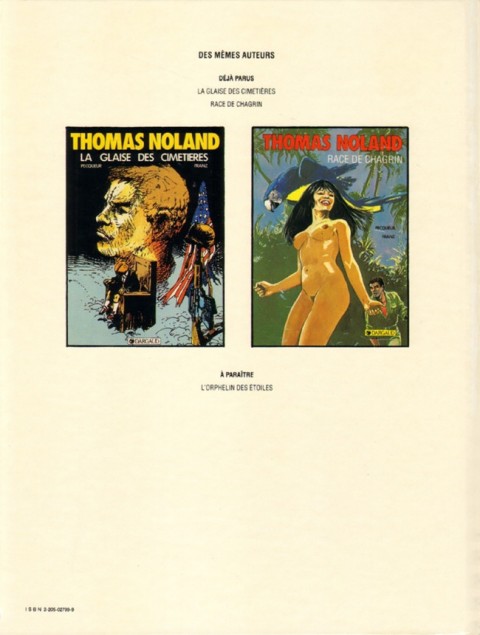Verso de l'album Thomas Noland Tome 2 Race de chagrin