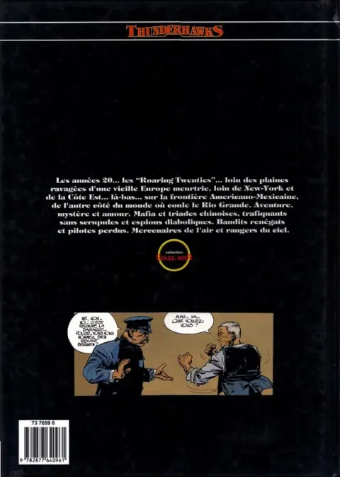 Verso de l'album Thunderhawks Tome 1 Les rangers du ciel