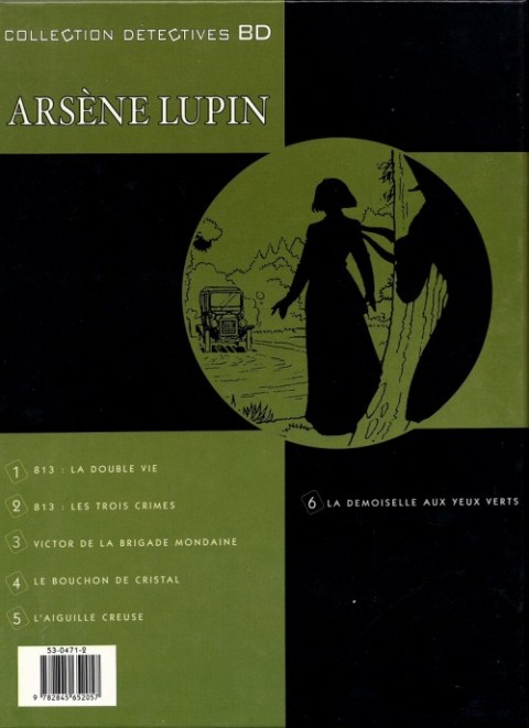Verso de l'album Arsène Lupin Soleil Tome 6 La demoiselle aux yeux verts