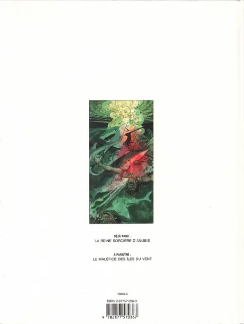 Verso de l'album Trueno le paladin Tome 1 La reine sorcière d'Anubis