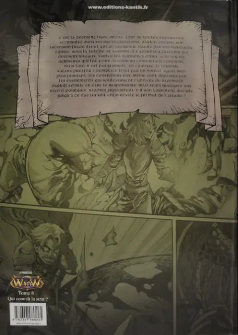 Verso de l'album WaoW Tome 7 Levelling !