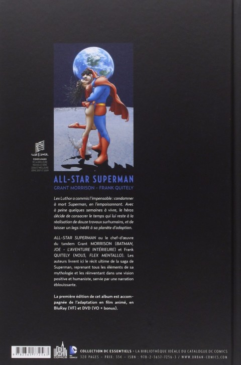 Verso de l'album All-Star Superman