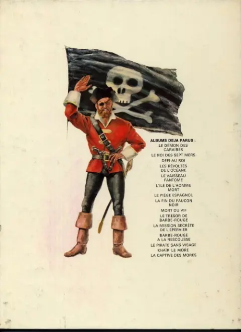 Verso de l'album Barbe-Rouge Tome 7 L'Ile de l'homme mort