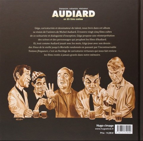 Verso de l'album Audiard, en 25 films cultes