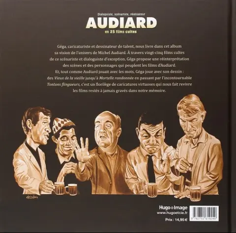 Verso de l'album Audiard, en 25 films cultes