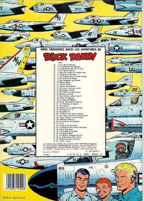 Verso de l'album Buck Danny Tome 3 La revanche des fils du ciel