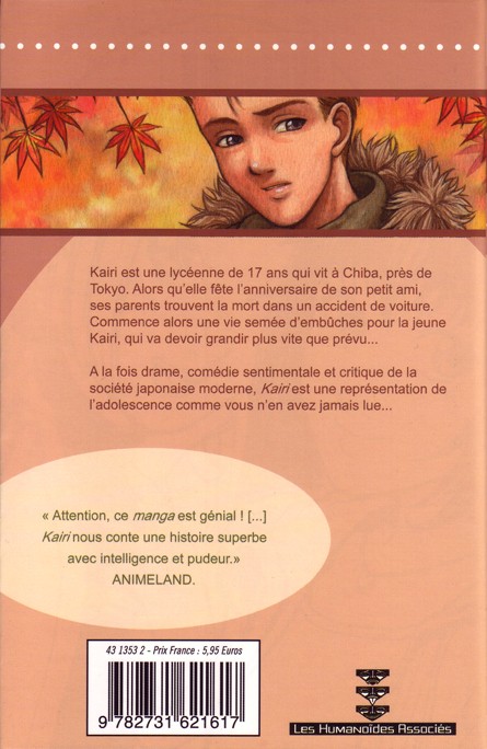 Verso de l'album Kairi Tome 1