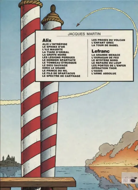 Verso de l'album Lefranc Tome 3 Le mystère Borg