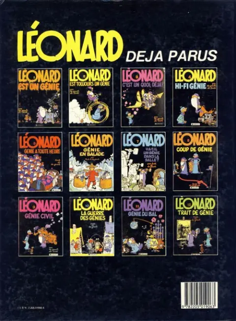 Verso de l'album Léonard Tome 5 Génie à toute heure