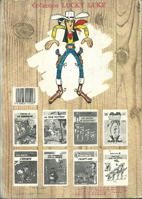 Verso de l'album Lucky Luke Tome 8 Lucky Luke et Phil Defer