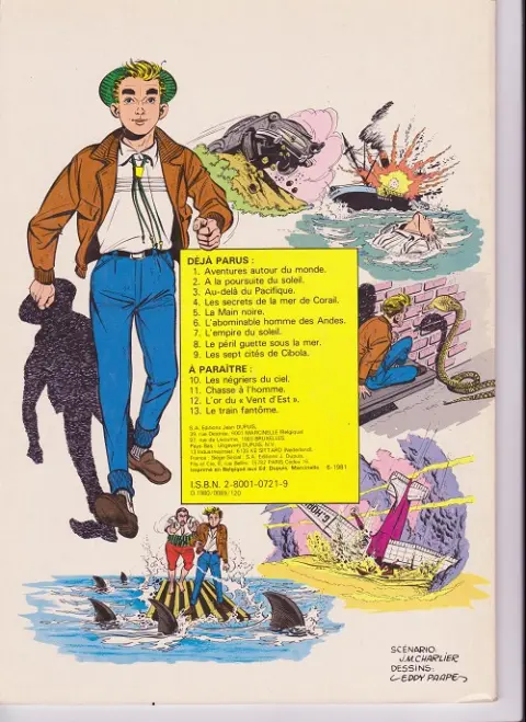 Verso de l'album Marc Dacier Couleurs Tome 3 Au-delà du Pacifique