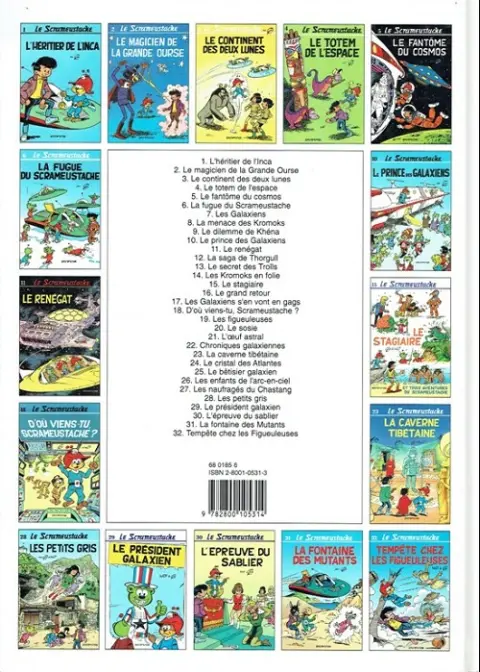 Verso de l'album Le Scrameustache Tome 4 Le totem de l'espace