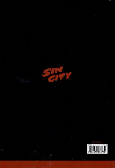 Verso de l'album Sin City Tome 6 Des filles et des flingues