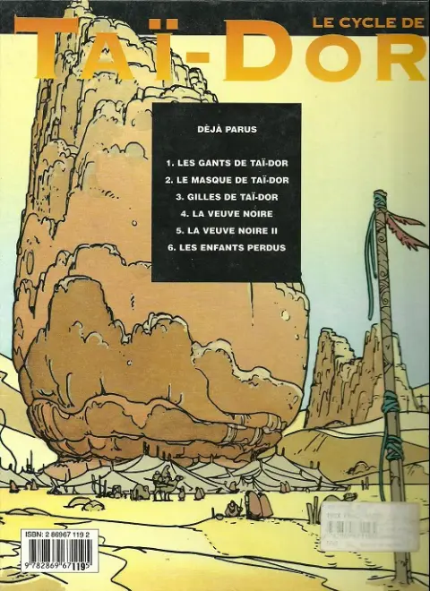 Verso de l'album Taï-Dor Tome 4 La veuve noire - 1