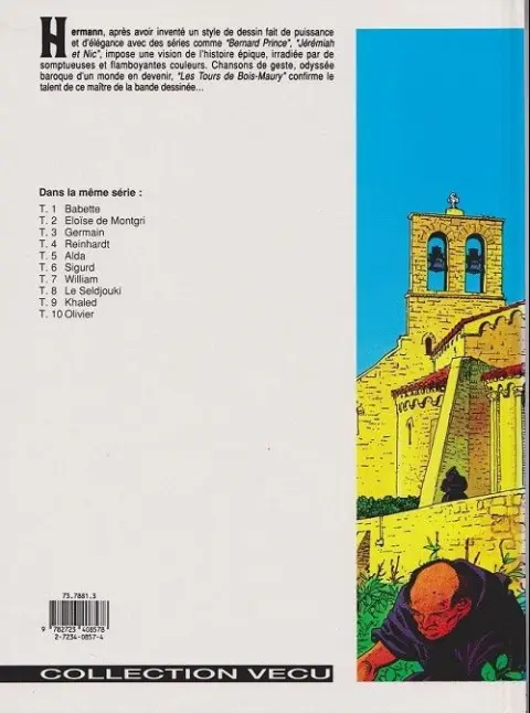 Verso de l'album Les Tours de Bois-Maury Tome 4 Reinhardt