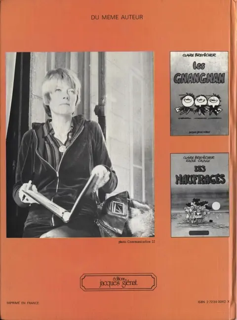 Verso de l'album Baratine et Molgaga