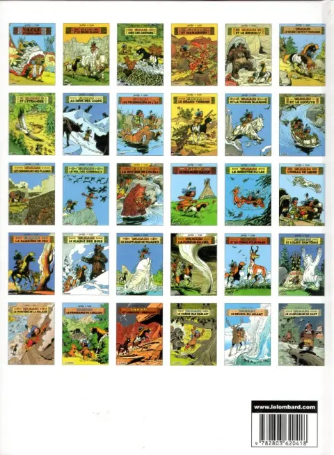 Verso de l'album Yakari Tome 8 Au pays des loups