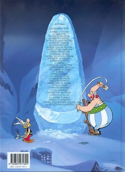 Verso de l'album Astérix L'Album du film Astérix et les Vikings