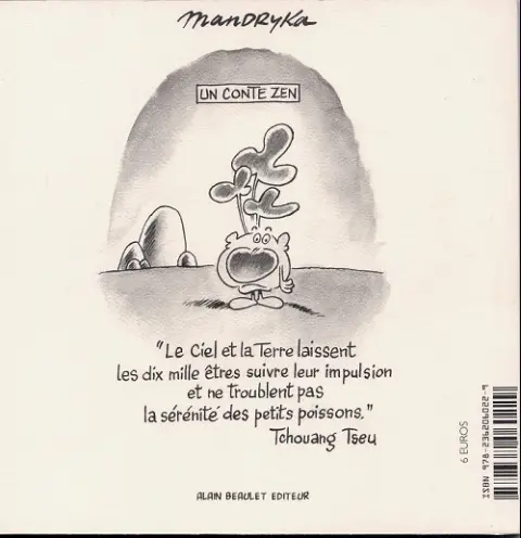 Verso de l'album Le Concombre masqué Le jardin zen