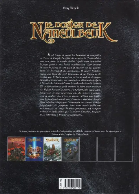 Verso de l'album Le Donjon de Naheulbeuk Tome 22 Sixième saison, partie 4