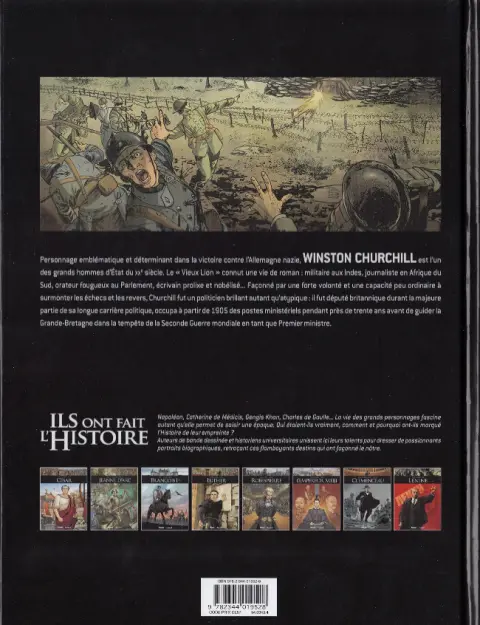 Verso de l'album Ils ont fait l'Histoire Tome 26 Churchill - Tome 1/2