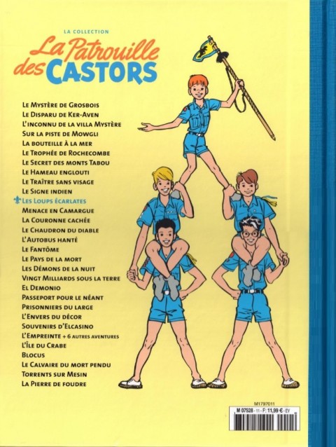 Verso de l'album La Patrouille des Castors La collection - Hachette Tome 11 Les loups écarlates