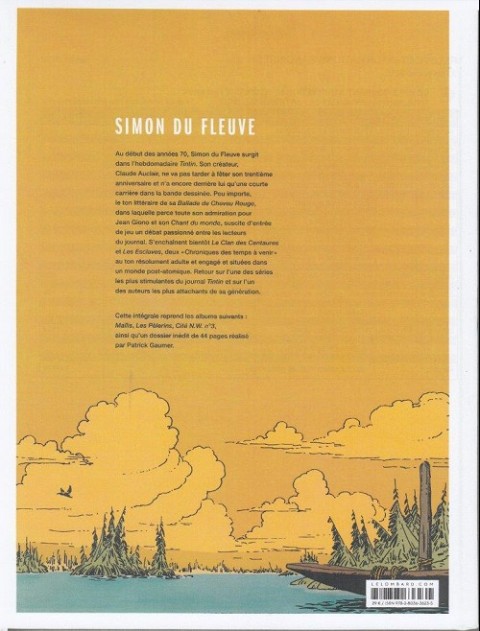 Verso de l'album Simon du Fleuve Intégrale 2