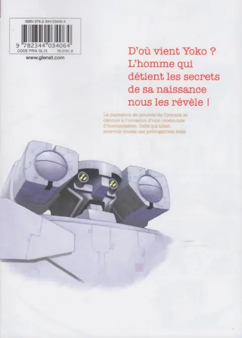 Verso de l'album Gunnm Mars Chronicle 6