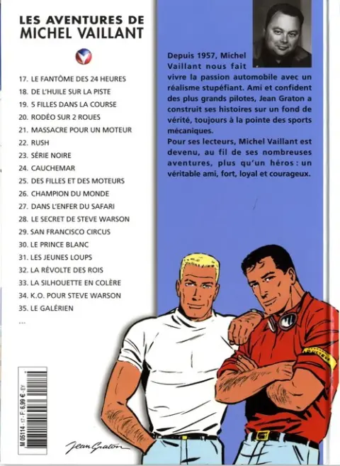 Verso de l'album Michel Vaillant La Collection Tome 17 Le fantôme des 24 heures
