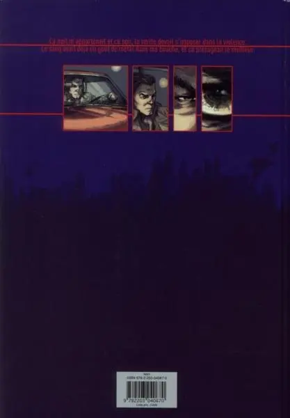 Verso de l'album Big K Tome 1 L'appel du sang