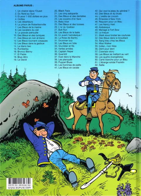 Verso de l'album Les Tuniques Bleues Tome 62 Sallie