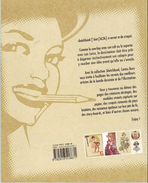 Verso de l'album Sketchbook - Comix Buro Sketchbook Mara