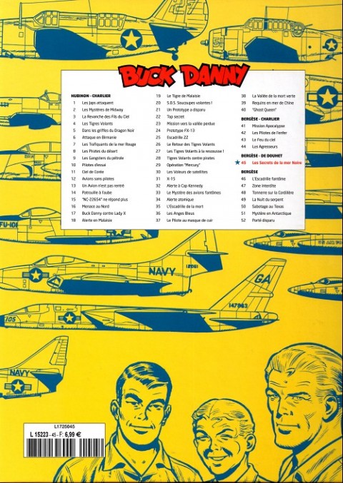Verso de l'album Buck Danny Tome 45 Les Secrets de la Mer Noire