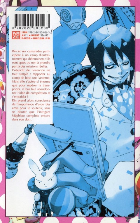 Verso de l'album Blue Exorcist 4