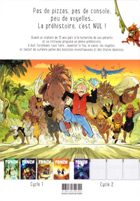Verso de l'album Frnck Tome 2 Le baptême du feu