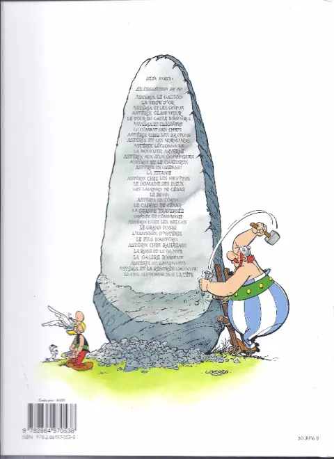 Verso de l'album Astérix Tome 29 La rose et le glaive