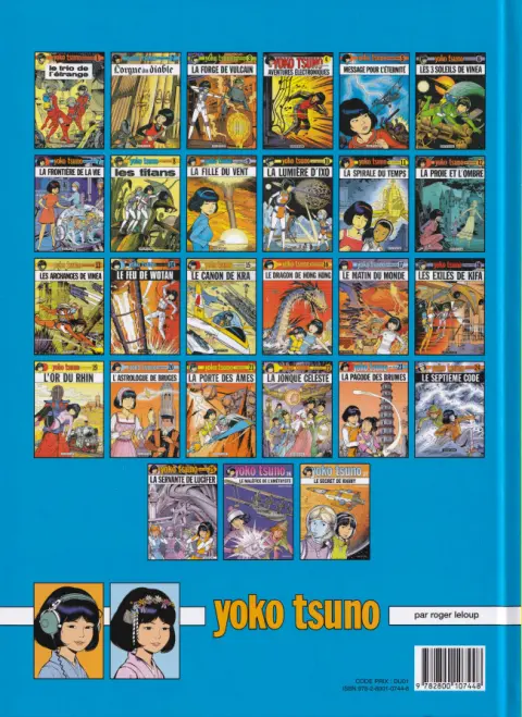 Verso de l'album Yoko Tsuno Tome 11 La spirale du temps