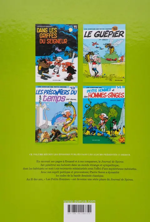 Verso de l'album Les Petits hommes Intégrale 1979-1982
