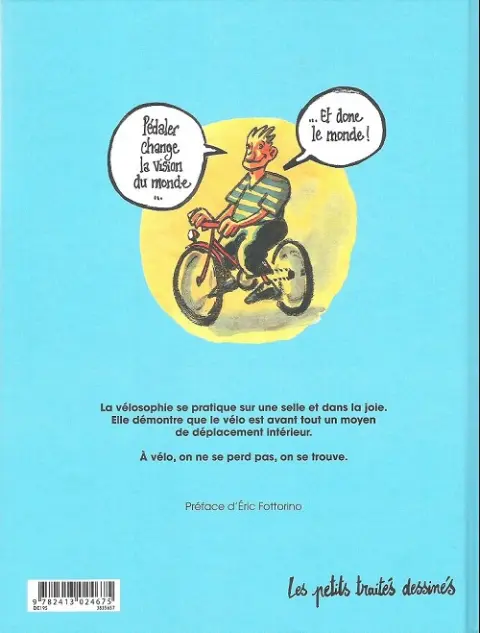 Verso de l'album Petit traité de Vélosophie